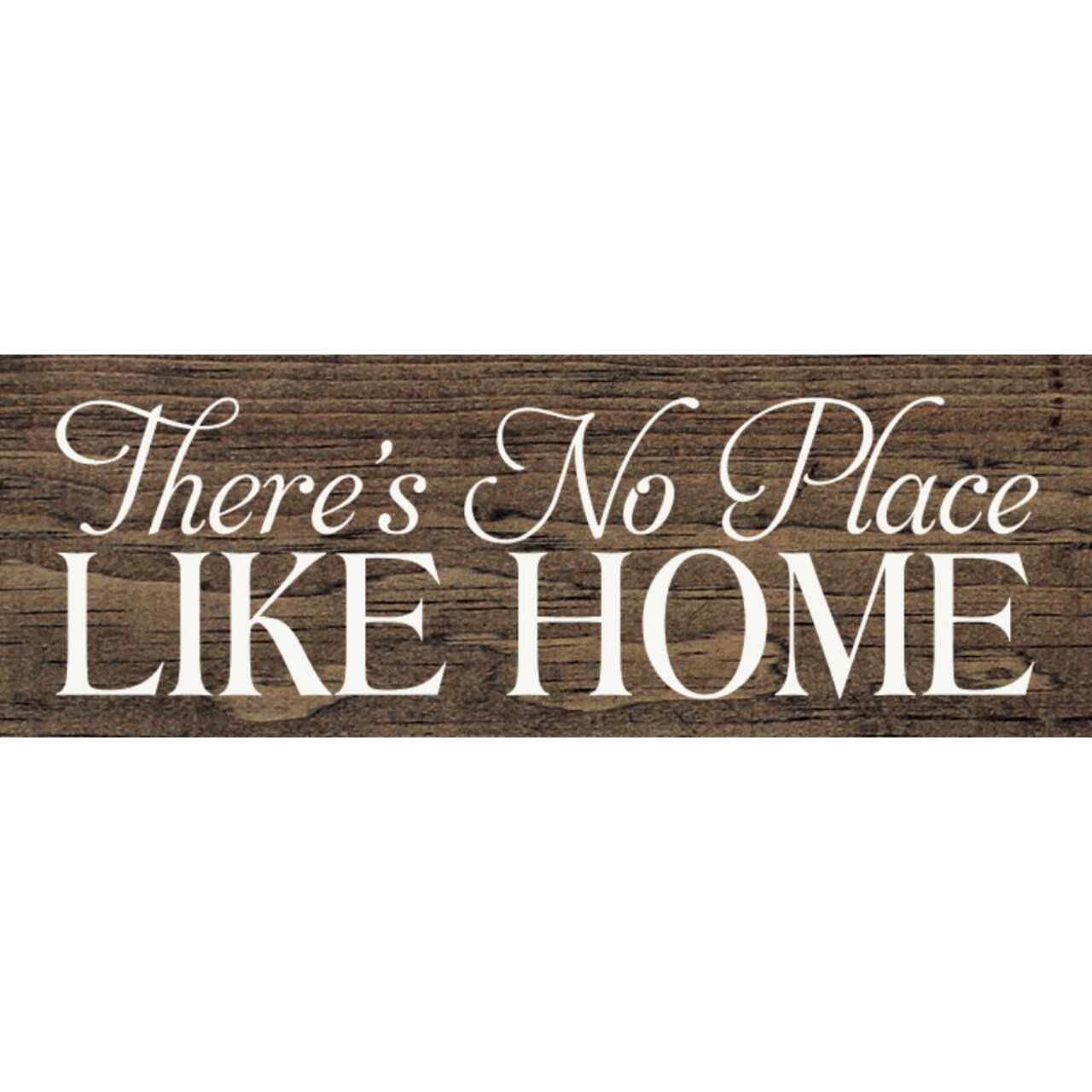'There's No Place Like Home' Knotty Pine Wood Sign Small Rustic Wall Decor